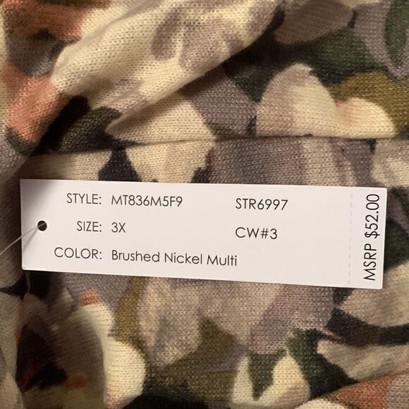 NWT Zac & Rachel Long Sleeve Women’s Tunic Size 2X - Picture 11 of 11